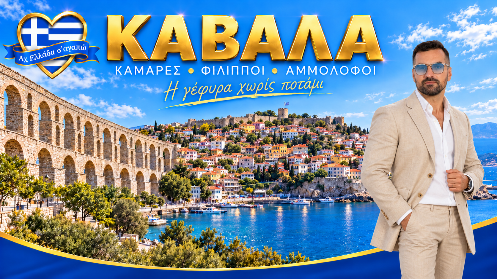 Αφιέρωμα Καβάλα-Αξιοθέατα Καβάλας: Καβάλα αξιοθέατα, Καμάρες, Παναγία και λιμάνι με τον Μιχάλη Κοντιζά.