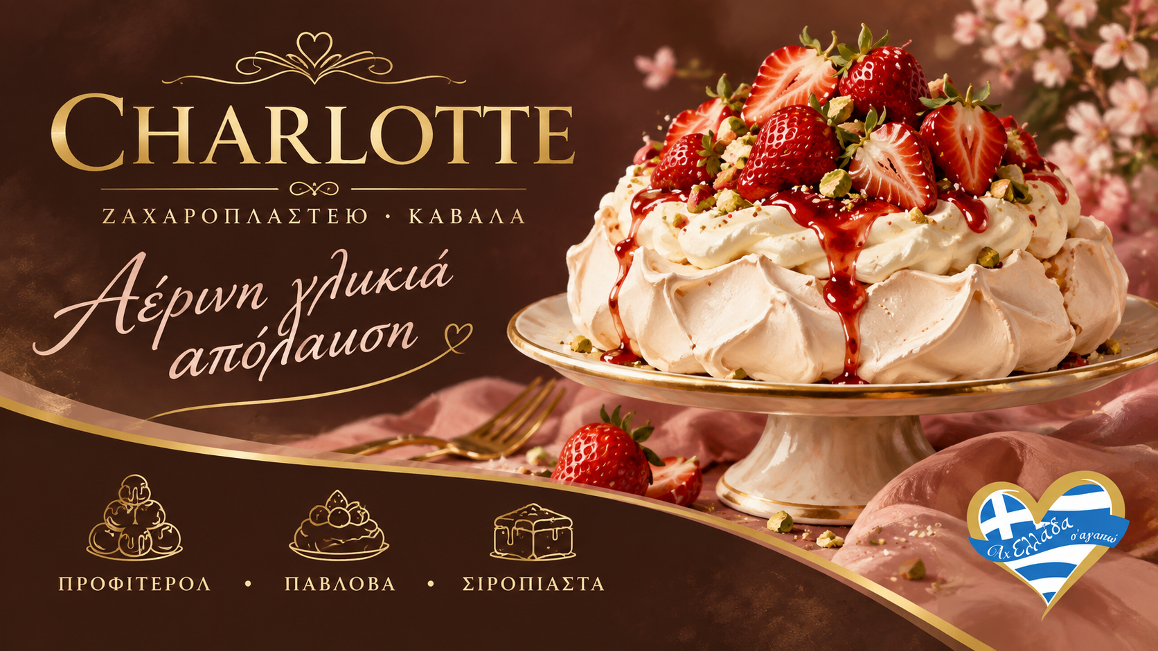 Charlotte Καβάλα · Πάβλοβα και γλυκές δημιουργίες · γραφιστική εικονογράφηση Magic Lamp