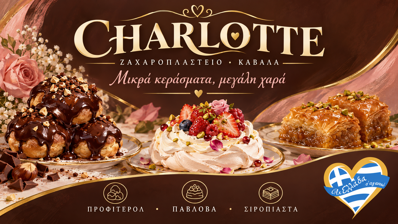 Charlotte Καβάλα · Κεράσματα για κάθε στιγμή · γραφιστική εικονογράφηση Magic Lamp