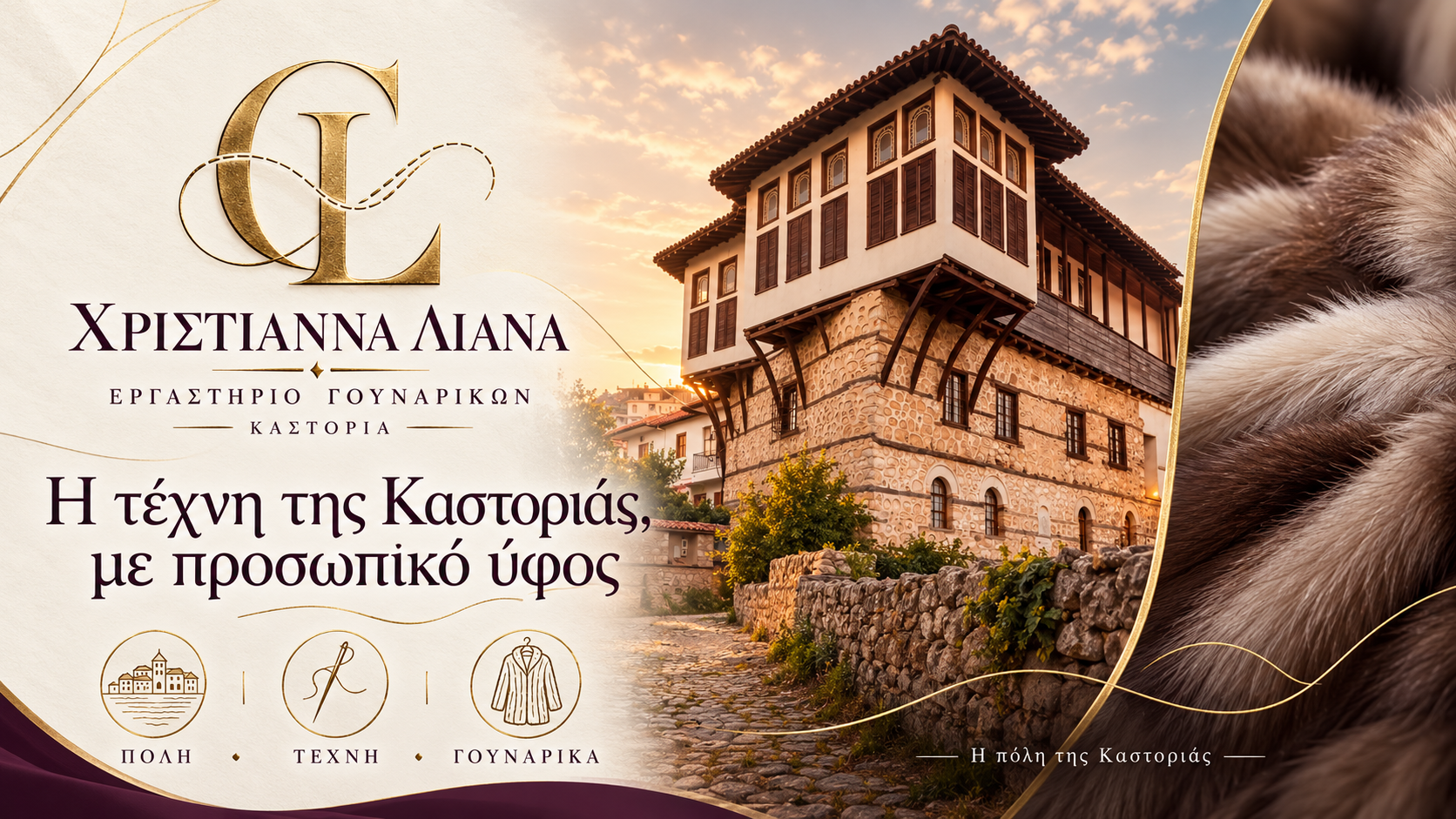 Γουναρικά Χριστιάννα Λιάνα Καστοριά | Παραδοσιακό αρχοντικό της Καστοριάς και γούνινη υφή | Magic Lamp Παραδοσιακό αρχοντικό της Καστοριάς και γούνινη υφή — Γουναρικά Χριστιάννα Λιάνα Καστοριά