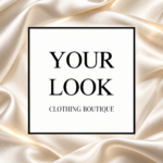 YOUR LOOK Καστοριά | Λογότυπο YOUR LOOK Clothing Boutique σε ιβουάρ σατέν φόντο | Magic Lamp Λογότυπο YOUR LOOK Clothing Boutique σε ιβουάρ σατέν φόντο — YOUR LOOK Καστοριά